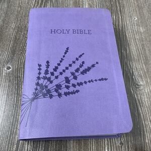 KJV Holy Bible GIANT PRINT Red Letter Purple Leathersoft Thomas Nelson